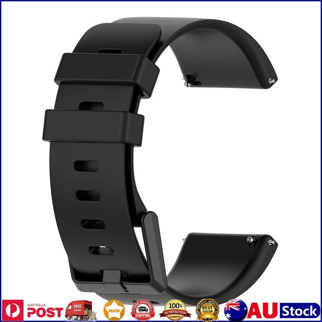 TPE Watch Band Wrist Strap for Fitbit Versa 2/Versa/Versa Lite S (Black)