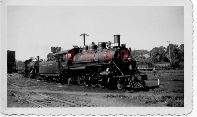 3B645 RP 1940s ? CALIFORNIA WESTERN RAILROAD 282 LOCO #44 WILLITS CA