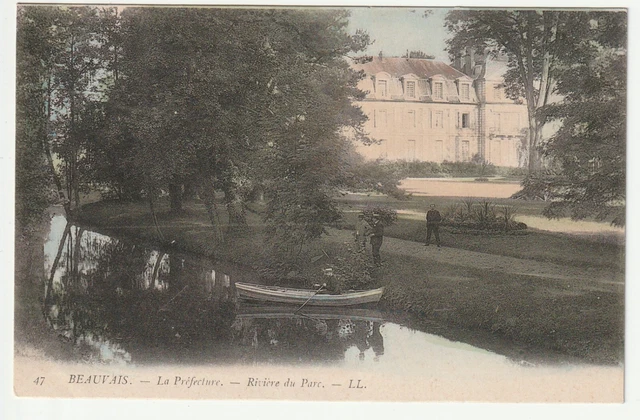 BEAUVAIS - Oise - CPA 60 - Riviere du Parc à la Prefecture