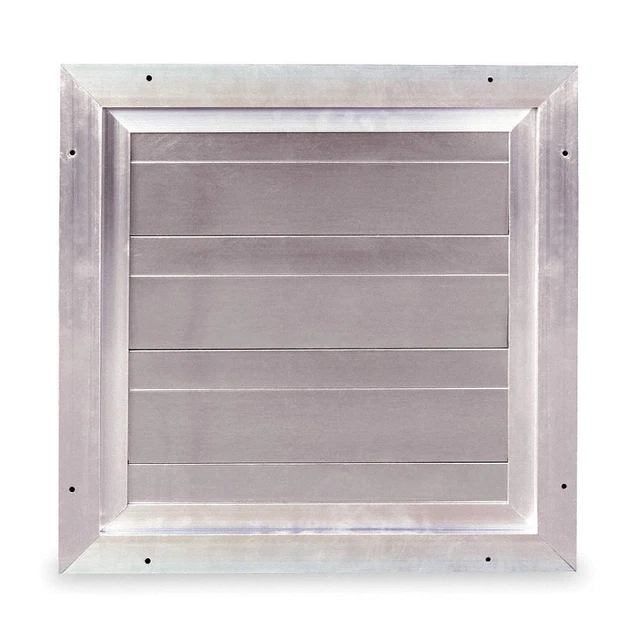 DAYTON 5NKN4 Damper,Backdraft,Wall Mount,19-3/4 In Sq