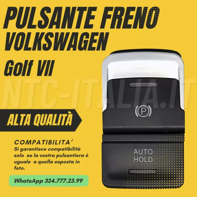Parking Handbrake Switch Button for Volkswagen Golf VII 12-20