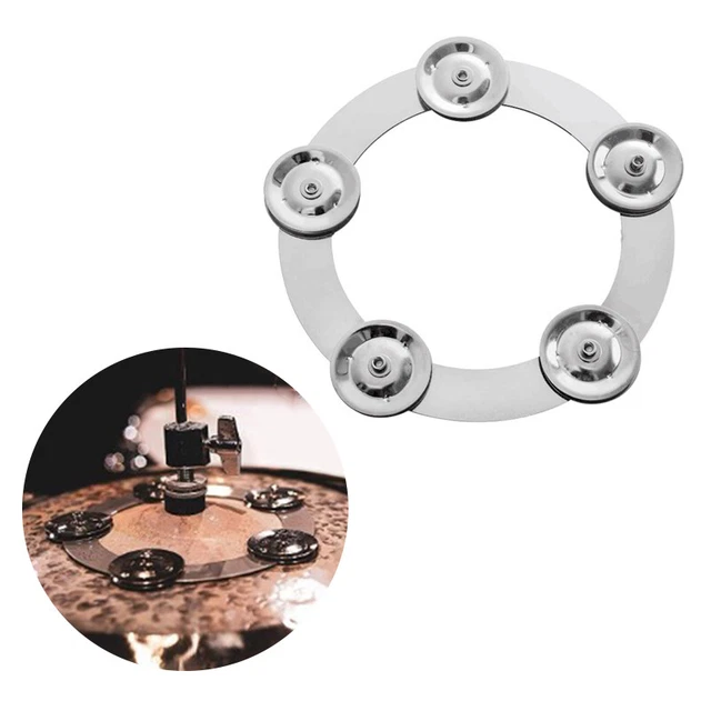 Drum Cymbals Hi Hat Tambourine Drum Set Drum Steel Bells Percussion Instrum~KX
