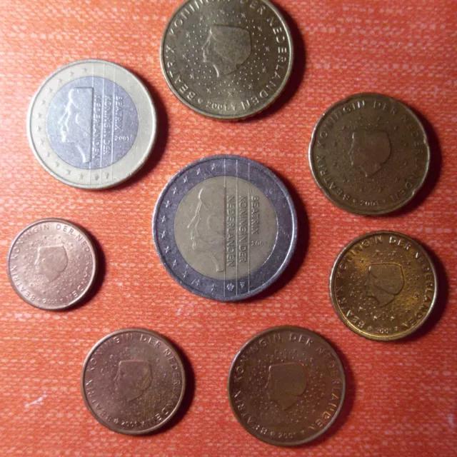 Kursmünzensatz KMS Niederlande 2001 Kursmünzenset 1,2,5,10,20,50 Cent - 1,2 Euro