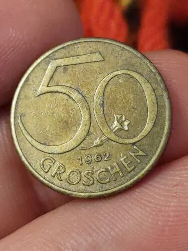 1962 / 50 GROSCHEN / AUSTRIA / OSTERREICH / COLLECTIBLE  Kayihan coins T75