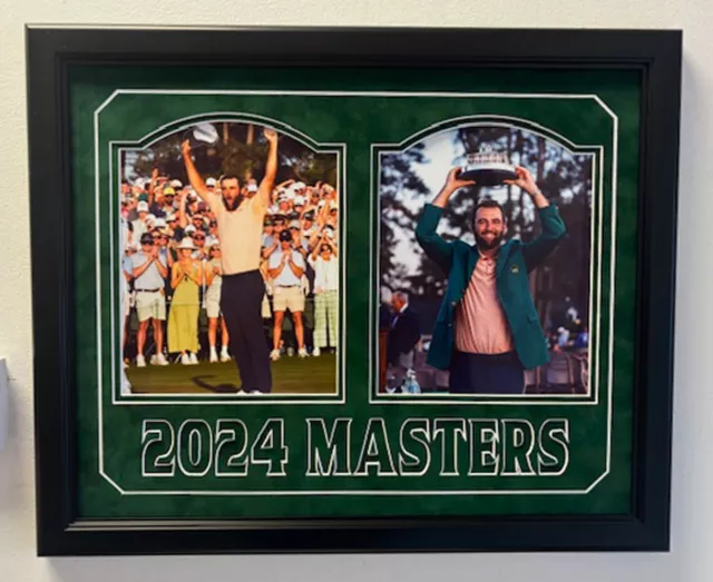 SCOTTIE SCHEFFLER 2024 Masters double 8x10 photos professionally framed
