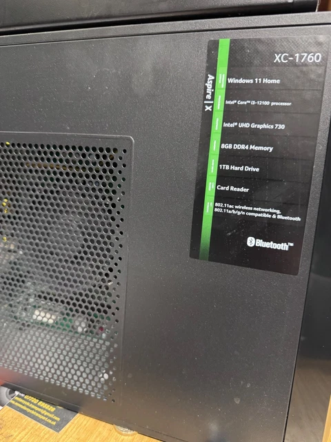 ACER ASPIRE XC-1760 (1TB HDD, Intel Core i3