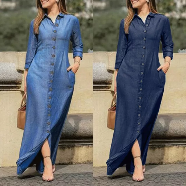 Robe chemise manches longues hotsell
