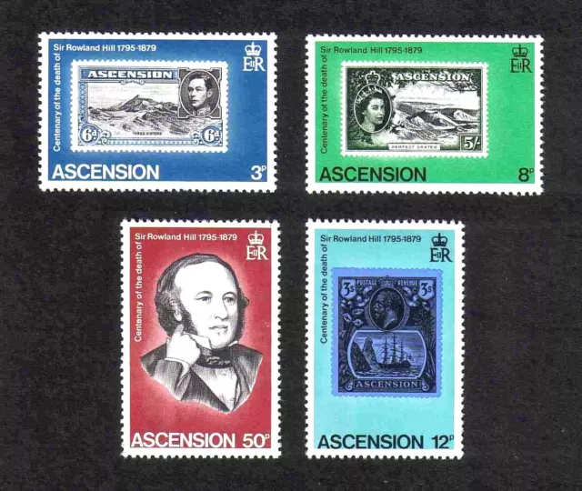 Ascension Island 1979 Rowland Hill complete set of 4 values (SG 254-257) MNH