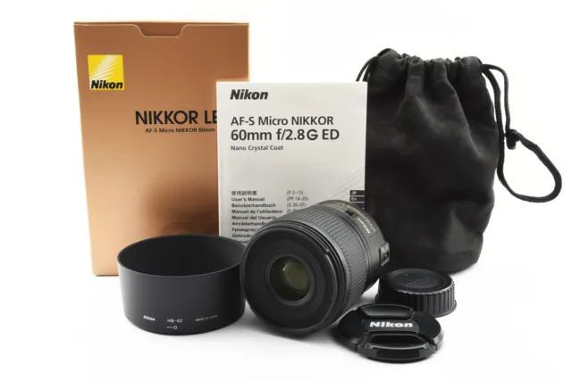 Nikon AF-S Micro NIKKOR 60mm F2.8G SWM ED IF Aspherical Lens w/Box From JAPAN