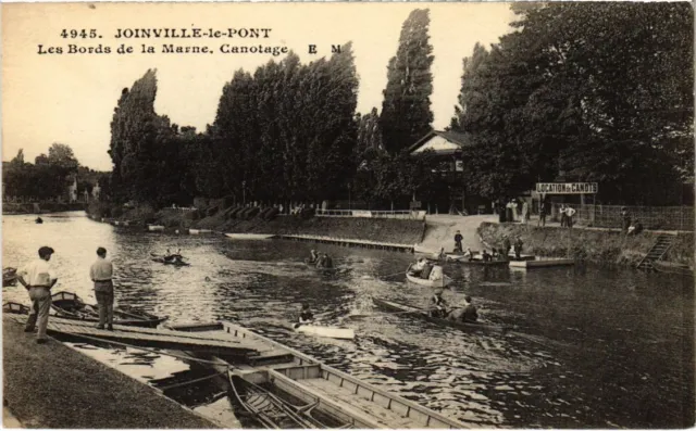 CPA AK Joinville le Pont Les Bords de la Marne, canoeing FRANCE (1283468)