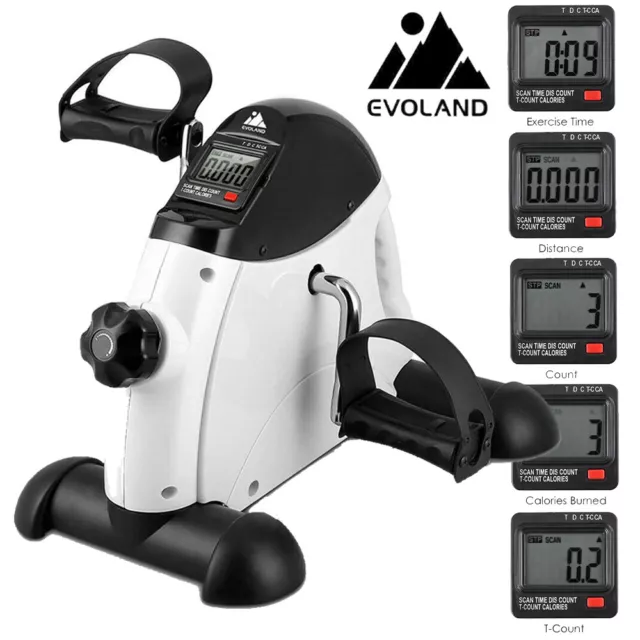 EVOLAND Mini Heimtrainer Fahrradtrainer Exercise Bike Pedaltrainer Professional