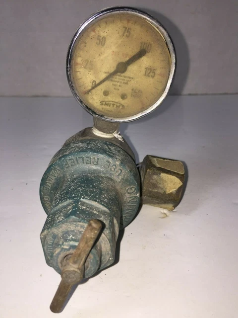 Norgren Pressure Gas Gauge Steampunk Welding Metal Art Piece Brass Valve Lamp?