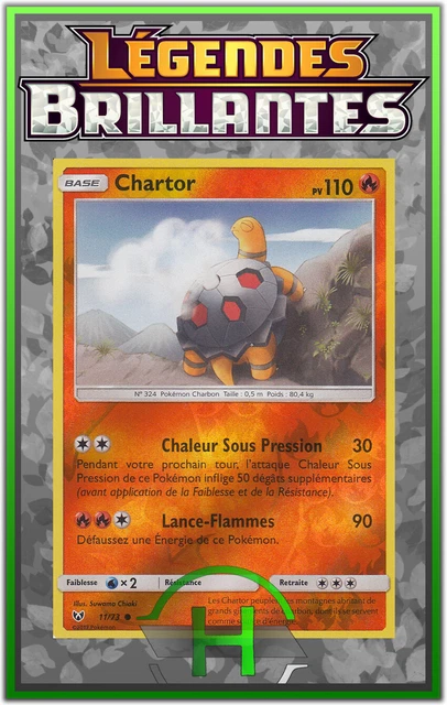 Chartor CHARTOR REVERSE-SL3.5:LÉGENDES BRILLANTES- 11/73 - Carte Pokémon ...