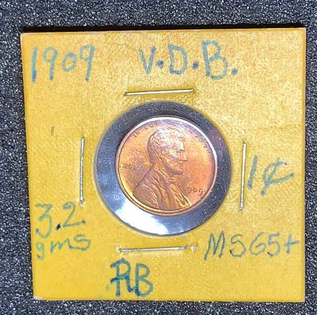1909 VDB Lincoln Cent Wheat Penny, Toned 🔥 3