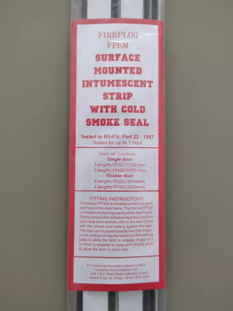 3x surface mounted fire and smoke seal pack