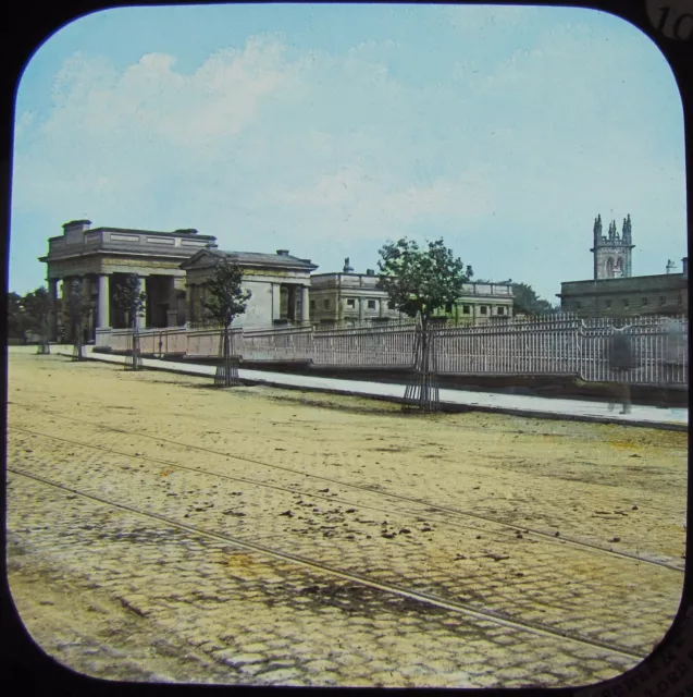 Glass Magic Lantern Slide CHESTER CASTLE C1890 CHESHIRE PHOTO