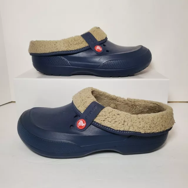 Crocs Blitzen II - With removeable faux fur lining - Blue - Mens 10 women’s 12
