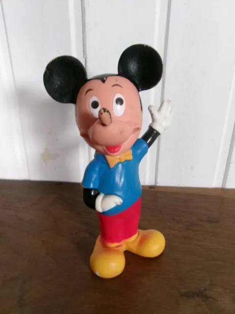 Ancien  jouet figurine POUET DELACOSTE MICKEY 1966 WALT DISNEY Made in France