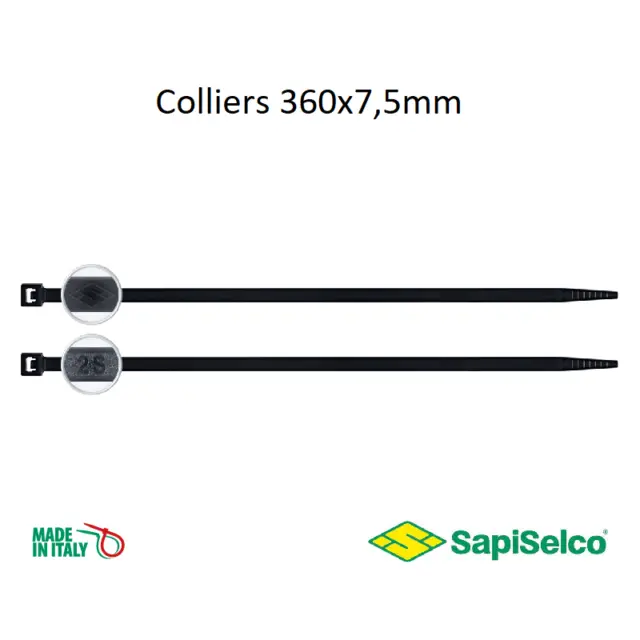 Lot de 100 collier de serrage Collier Colson SELFIT 360x7,5mm