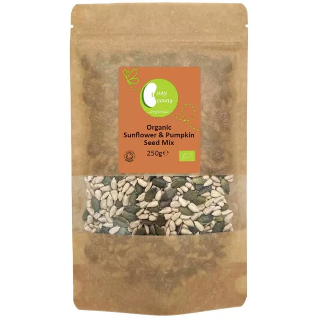 Organic Sunflower & Pumpkin Seeds Mix -Certified Organic- by Busy Beans Organic