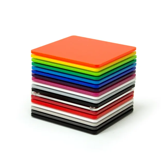 Plastic Coaster Acrylic Coasters Colour Kitchen, Dining Table Square Mix & Match