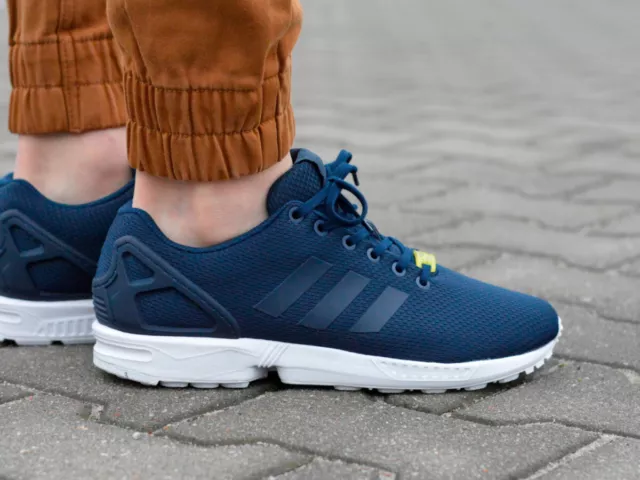 Adidas zx flux dark blue on sale mens