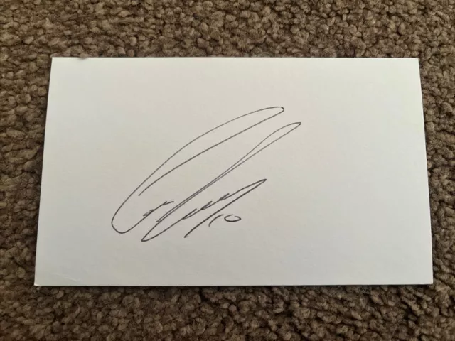 Cameron Jerome Signed Index Card Norwich City