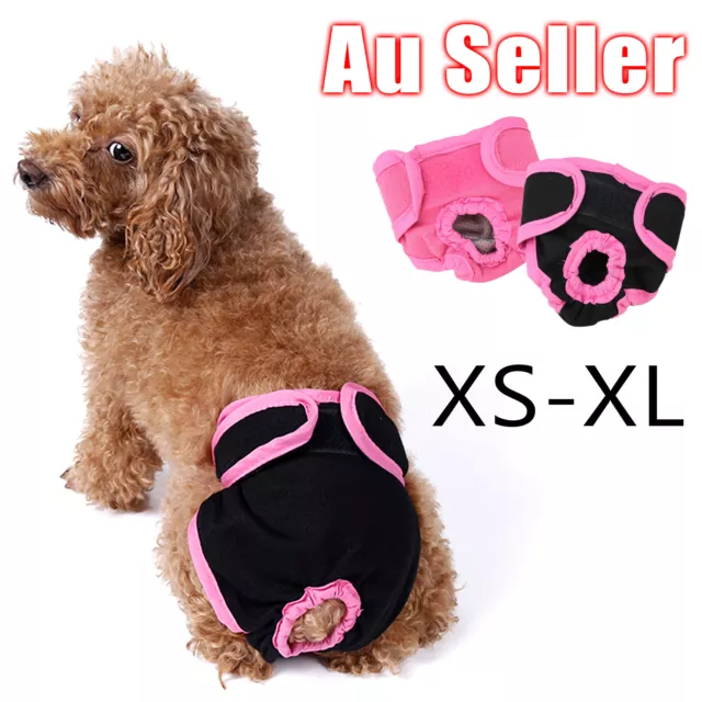 XS-XL Dog Pet Female Nappy Diapers Shorts Season Sanitary Pants UndiesUnderpants