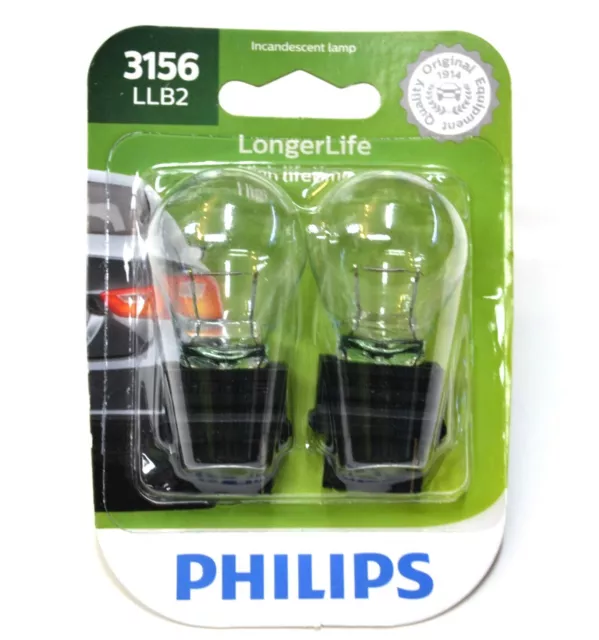 Philips LongerLife 3156 27W Zwei Glühbirnen Scheinwerfer Ecke Drehen Ersatz Ware