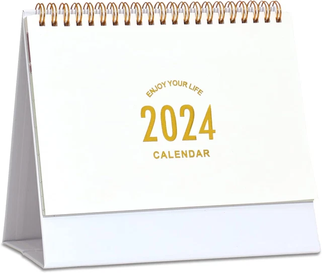 SMALL DESK CALENDAR 20232024, Standing Flip Desktop Calendar Dec 2023