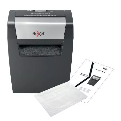 Rexel Shredder Momentum X308 Cross Cut Jam-Free Shreds 8 Sheets Paper 15L Bin 2