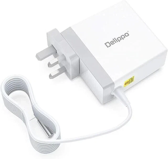 DELIPPO FOR MAC Book Pro Charger 85W 18.5V 4.6A L Tip Power Adapter ...