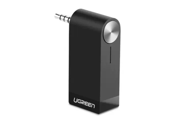 UGREEN Wireless Bluetooth 4.1 Music Audio Receiver Adapter with Mic & Batery - b