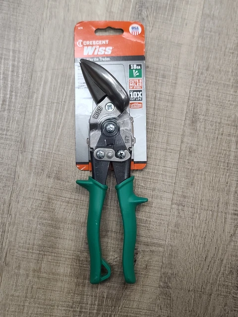 Wiss M7R Aviation Tin Snips Cutter Right Offset 18 Gauge Steel