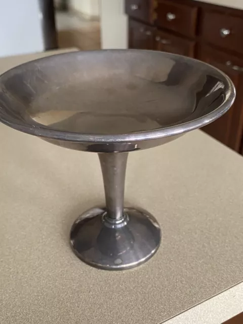 Vintage Wallace 950 Sterling Silver Footed Compote Bowl / 1900-40’s?