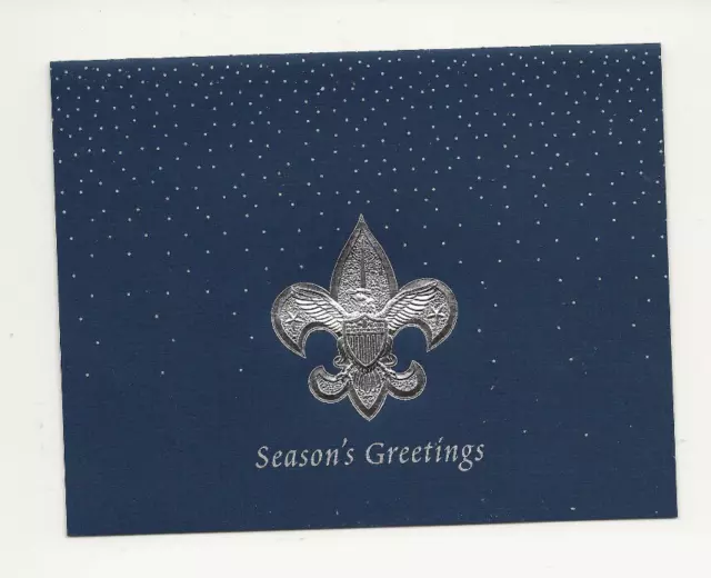 CHRISTMAS CARD / " Wishing you the happiest holidays " - Boy Scout BSA GnW/6-13