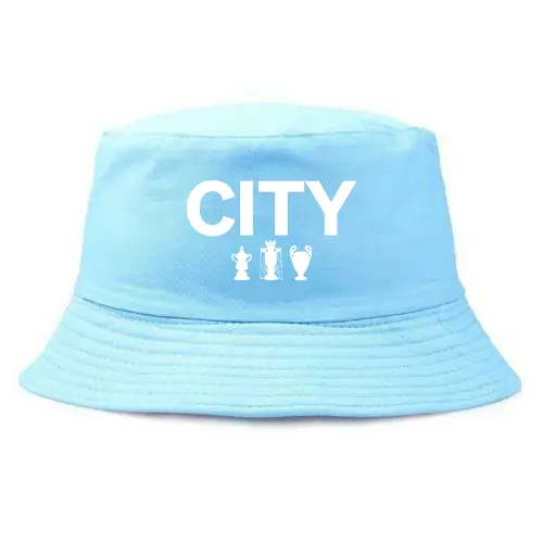 CITY TREBLE 22/23 Manchester City Football MAN CITY MCFC - SKY BLUE Bucket Hat