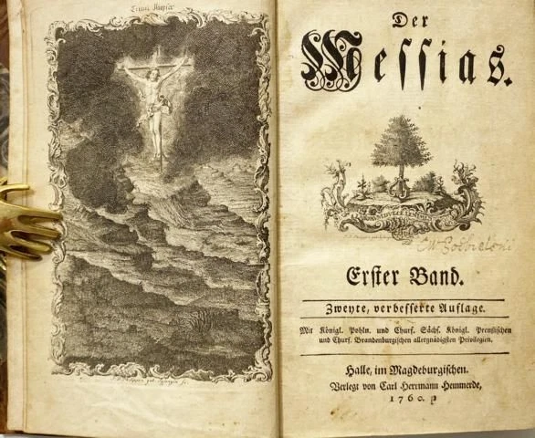 Der Messias. Band 1 und 2  (in einem). Mit 11 Kupferstichen. Klopstock, Friedric