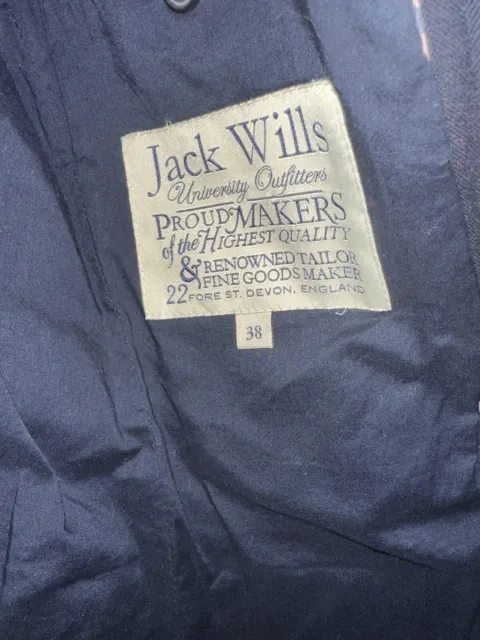 Summer parties & weddings Gorgeous Jack Wills navy cotton jacket blazer size 38