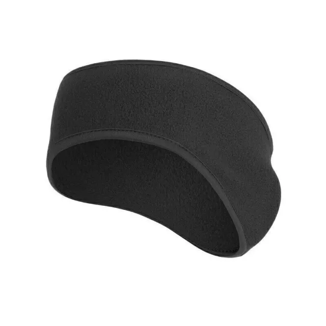 Men Women Fleece Ear Cover Winter Sweatband Ear Warmer Ponytail Headband Running