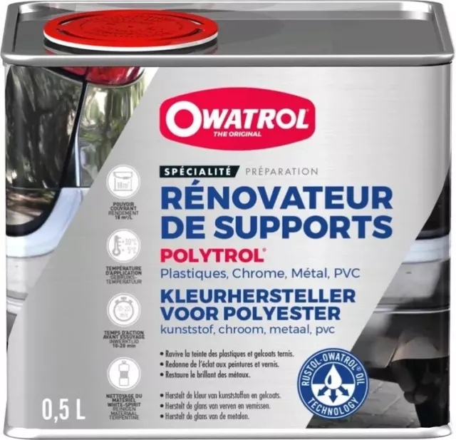 Polytrol 0.5 L  Ravive Teinte Et Aspect Des Plastique Pare Choc Auto Voiture