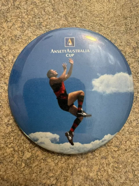 Ansett Australia Cup Tin Badge Essendon Football Club Bombers  AFL VFL