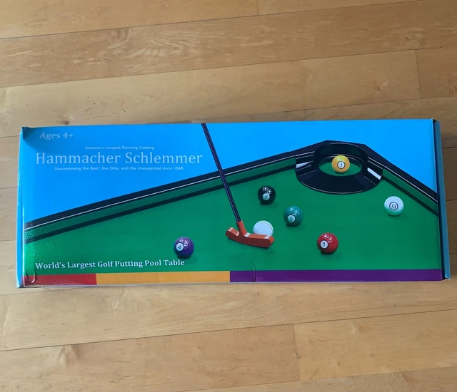 THE WORLD'S LARGEST Putting Pool Table (hammacher schlemmer) 59.99
