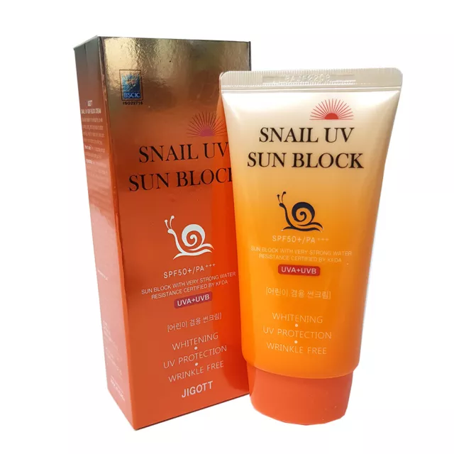 [JIGOTT] Snail UV Sun Block Cream 70ml / SPF50 + PA +++ (children combined)