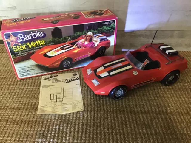 Vintage Barbie Star'Vette Corvette 1975 mit OVP ( Big Jim )Rotes Auto Mattel;;;;