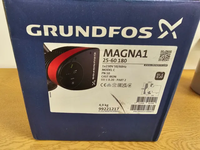 GRUNDFOS MAGNA1 25-60 180 Pump 230v 1ph Model 'C' New Boxed