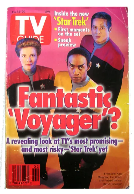 Tv Guide: July 14, 1995 Star Trek Voyager  Crew Cover - Issue #2181
