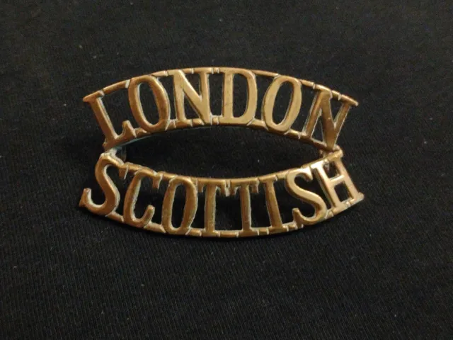 14th County Of London Battalion The London Scottish 1915 Shoulder Title