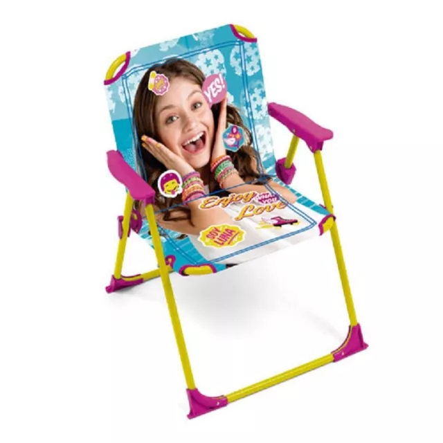 Soy Lune Chaise pieghevole pour Enfants Jardin Camping Plage Aluminium