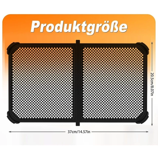 Fodere In Silicone Per Friggitrice Ad Aria Ninja AF500UK – 2,5 Mm Di Spessore, Bordi Rialzati, Prive Di BPA, Nere